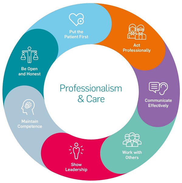 PSI's code of conduct 7 principles wheel