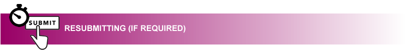 resubmitting banner